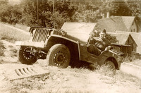 André Lurton conducteur de jeep Armée Française 1944