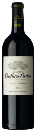 bouteille château Couhins-Lurton rouge 2013